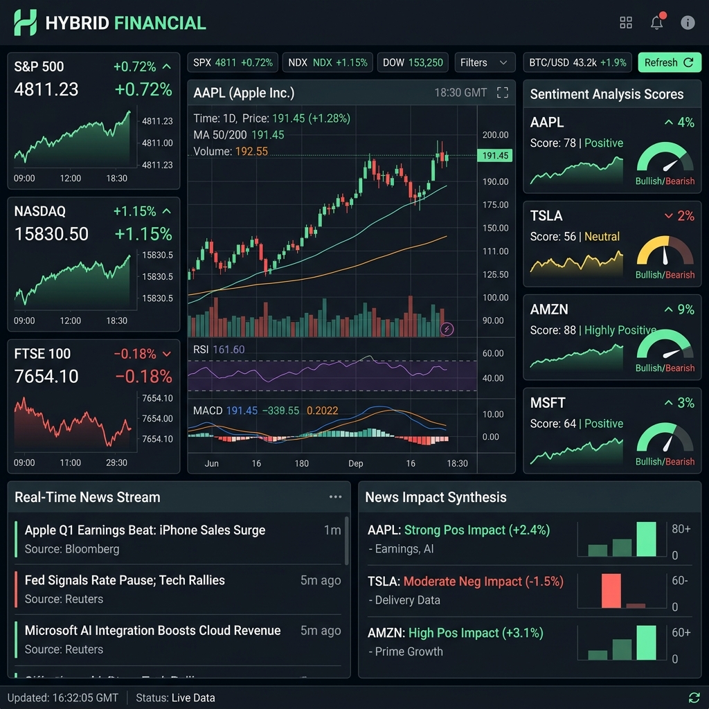 Hybrid Financial Dashboard